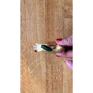 Karatclad by Bell Vintage Gold Tone Bracelet Jade Stone